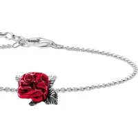 Thomas Sabo Bracelet Roses Romance, (19 cm, Argent 925, Émail)
