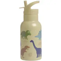 A Little Lovely Company Dinosaurs Steel Bottle Beige Enfants