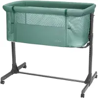 Kikkaboo Noah 2025 Co Sleeping Crib Vert Enfants