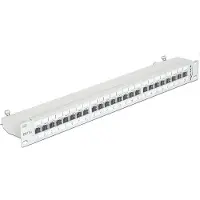 DeLOCK Panneau de brassage RJ-45 X 24, Serveur : accessoires, Gris