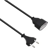 Allteq Câble d'extension - prise Euro - 3 mètres - noir