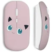 MANIACASE Souris Sans Fil - - Rondoudou - Rose - USB wifi - Compatible Mac et PC