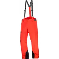 Salomon - Pantalon ski en PrimaLoft - Brilliant Pant M Cherry Tomato pour Homme - Taille M - Rouge