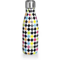 Ibili Bouteille Isotherme Double Paroi Arlequin 350 Ml