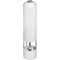 Esperanza Ekp001w Malabara - Moulin À Poivre Avec Lumières Led, 23 Cm, Blanc