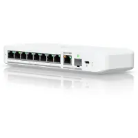 Ubiquiti UniFi Flex 2.5G, point d'accès Ethernet 2,5 GHz (100/1000/2500) géré L2, alimentation par Ethernet (PoE), montage sur bureau ou mural, blanc