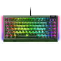 Razer BlackWidow V4 75% | Mechanical Gaming keyboard | Wired | US | Phantom Green Edition | Mechanical Switches (Tactile)