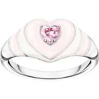 Thomas Sabo Ring Herz mit Pinkem Stein Silber