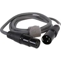 Nedis Câble adaptateur DMX XLR 3 broches mâle XLR 3 broches femelle nickelé 1,50 m rond PVC (1.50 m, Câbles XLR)