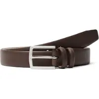 Selected Ceinture marron / gris argenté