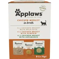 Applaws Multipack - Chicken in Broth - Sachet - 12 x 70 g