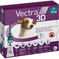 VECTRA 3D S Spot-on pour chiens 4 - 10 kg (3 pipettes)