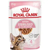 Royal Canin Kitten Sterilised nourriture humide en sauce pour chatons jusqu'à 12 mois, stérilisée 24 x 85 g