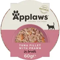 Applaws Steak De Thon Et Crevettes 10x60g Nourriture Pour Chat