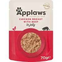 Applaws Poulet Et Boeuf En Gelée 16x70g Nourriture Pour Chats