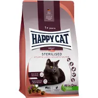 Happy Cat Sterilised Nourriture pour chat stérilisé - Saumon - 1,3 kg