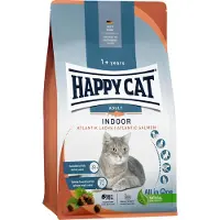 Happy Cat Lot Happy Cat pour chat 2 x 10 kg, 2 x 4 kg et 2 x 1,3 kg - Indoor saumon de l'Atlantique (2 x 4 kg)