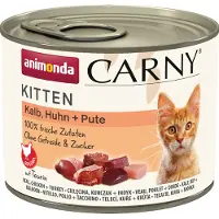 Animonda Carny Kitten 200 g Veau, Poulet &amp; Dinde pour chatons