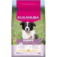 Eukanuba 2x3kg Premium Nutrition Puppy Medium Breed poulet croquettes pour chien