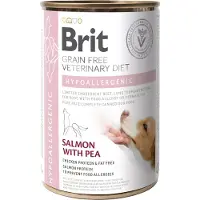 Brit Veterinary Diet Dog - Grain free - Hypoallergenic - Saumon - Boîte - 6 x 400 g