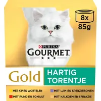 Gourmet Gold Les Timbales (8 pack) pour chat