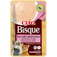 Inaba CIAO Bisque de thon et saumon pour chats 12x40g