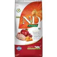 N&D Pumpkin Dog Nourriture Pour Chats à La Citrouille Et à La Caille Castrée 5kg