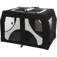 Trixie Chenil double mobile Vario Noir et gris