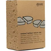 Surefeed Bol d'Alimentation Demi - 4x - Gris