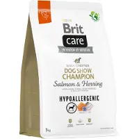 Brit Care Hypoallergenic Adult Dog Show Champion Salmon And Herring Dog Food 3kg Clair