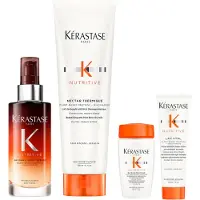 Kérastase Nutritive 8 Hour Serum 90ml, Nutritive Thermique 150ml with Mini Deluxe Nutritive Shampoo 30ml and Conditioner 30ml