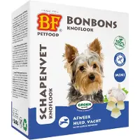 Biofood Bonbon Anti Puces Et Tiques Mini Graisse De Mouton Et Ail Chien 80 Pieces