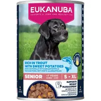 Eukanuba Dog Senior - Aliment humide - Truite et patate douce - 6 x 400 g