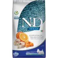 Farmina Ocean dog codfish, pumpkin and orange Adult mini 2,5 kg - morue, potiron &amp; orange pour chiens adultes de petite race