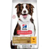 Hill's Pet Nutrition Science Plan Canine Adult Healthy Mobility Medium Chicken 14 kg karma dla psów ras średnich kurczak wsparcie stawów + 3 puszki GRATIS