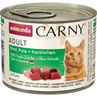 Animonda 6x200g Adult , bœuf, dinde & lapin - Pâtée pour chat