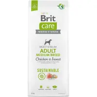 Brit Care Sustainable Adult Medium Breed Chicken &amp; Insect - Poulet &amp; insectes pour chiens de races moyennes - 12 kg