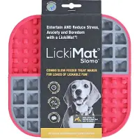 Boon Lickimat tapis à lécher Slomo rose pour chien (20 cm)