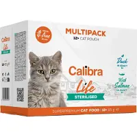 Calibra Life Pouch Sterilized Multipack 12x85g Wet Cat Food Clair 12x85g