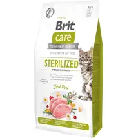 Brit CARE Grain-Free Sterilized Immunity - formule hypoallergénique avec porc & sans céréales pour chats stérilisés- 2 kg