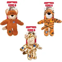 Kong WildKnots Jouet tigre taille M/L : env. 26,7x25,4x10,8 cm pour chien