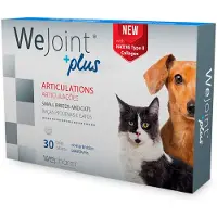 Wepharm Supplément pour inflammation des articulations pour petits chiens et chats WeJoint Plus, 30 comprimés,