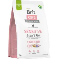 Brit Care Sustainable Sensitive Insect & Fish Dog Food 3 Kg Clair