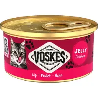 Voskes Jelly Wetfood Chicken - nourriture humide pour chat au poulet en gelée 85g