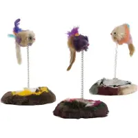 Beeztees - Souris en peluche avec ressort