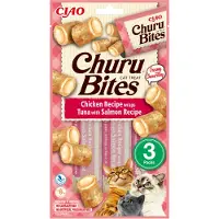 Inaba Ciao Churu Bites poulet au thon et saumon pour chat
