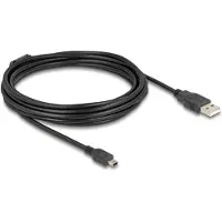 DeLOCK 84916 USB Kabel A -> Mini-B St/St 5.00m schwarz