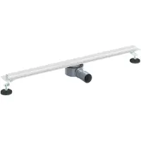vidaXL Évacuation de douche à 360° avec modèle slim Argenté 80 cm