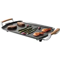 Boska Electric Grill Plate Pro - 35x56 cm Poignées en chêne - Plaque Teppanyaki