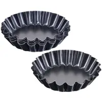 Orion Moules À Tartelettes - - Métal - 9 Cm - Antiadhésif - Lot De 6